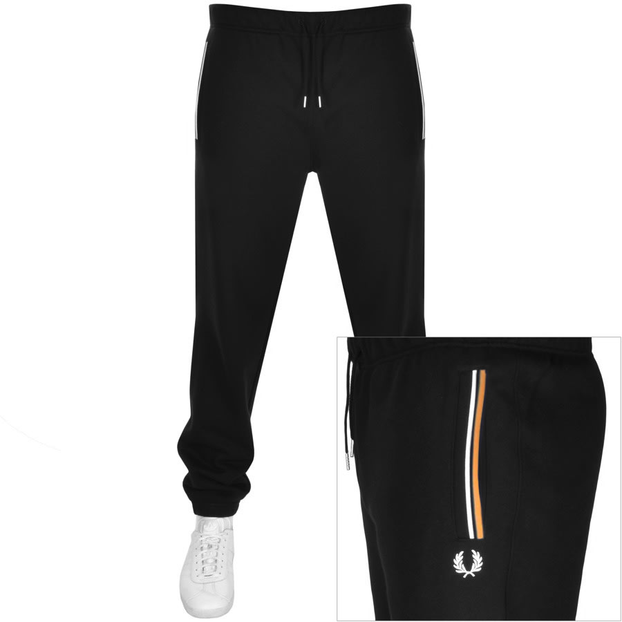 Alternative Image for ProductFred Perry Loopback Jogging Bottoms In Black1
